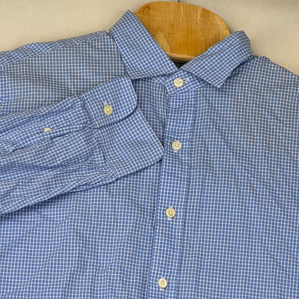 Polo Ralph Lauren‎ Shirt Men's Large Gingham Check Long Sleeve Button Down